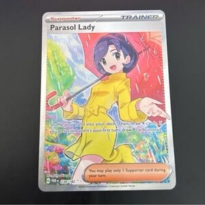 Parasol lady trainer 238/182 SV04 full art HoloFoil artwork paradox rift set